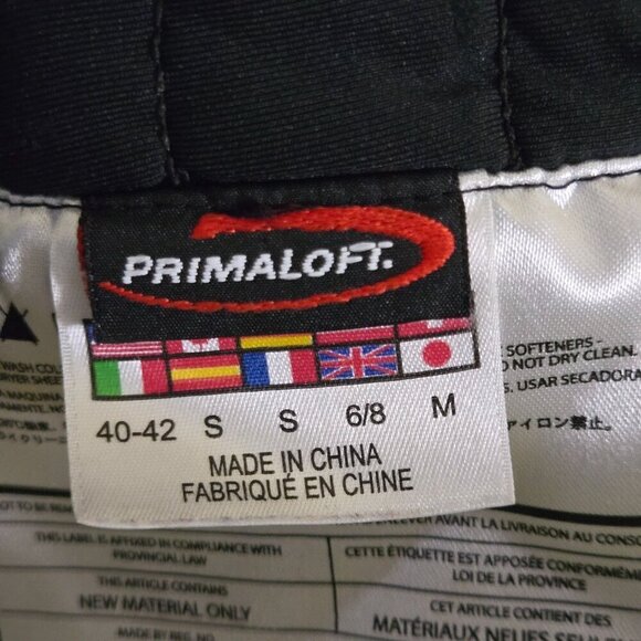 Spyder Black Quilted Snowboard Ski Full Zip Primaloft Jacket Size S - Picture 7 of 8